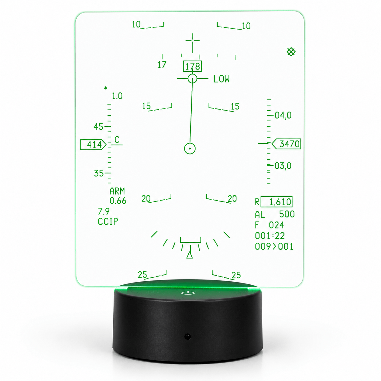 Luminária De Mesa Led Personalizada com 3 Displays