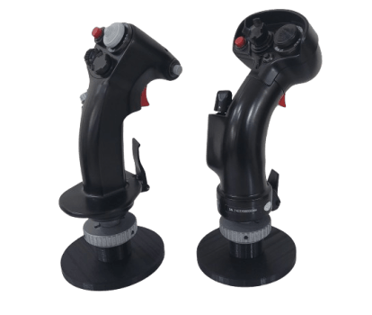 Base expositora grip Joystick Thrustmaster Warthog e Cougar