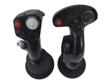 Base expositora grip Joystick Thrustmaster Warthog e Cougar