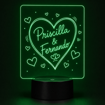 Display Acrílico para Luminária De Mesa Led (Sem Gravação)