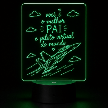 Luminária De Mesa Led Personalizada com 2 Displays